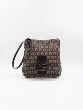 CN48 💟 FENDI Zucchino Vitello Tube Messenger Bag